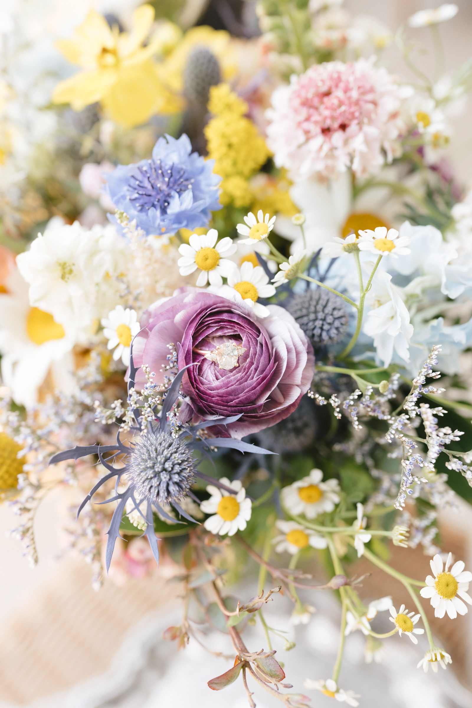 A bridal bouquet with local Colorado Wildflowers