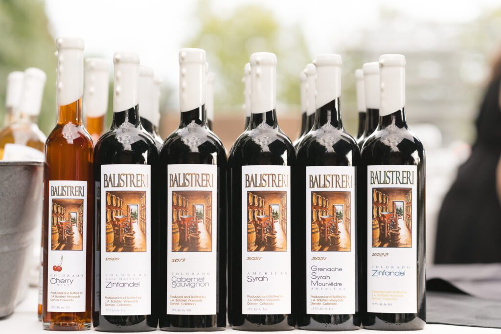 Balstreri Vineyards is not only a wedding venue in Denver Colorado but also a winery with an assortment of organic and natural wines.